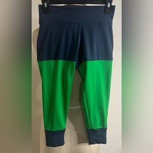 Adidas Stella McCartney Sport 3/4 Capri Legging Crop Tight XS Green Blue